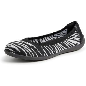 imageDearfoams Womens Lightweight Washable Comfort Misty Ballet FlatsZebra