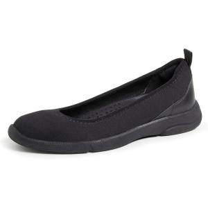 imageDearfoams Womens Original Comfort Lightweight Slipon Mia Ballet FlatBlack
