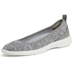 imageDearfoams Womens Original Comfort Lightweight Slipon Mia Ballet FlatGrey Heather