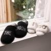 imageDearfoams Mens Groom ampamp Groomsmen Giftable Wedding Day Scuff SlipperGroom Black