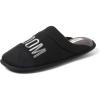 imageDearfoams Mens Groom ampamp Groomsmen Giftable Wedding Day Scuff SlipperGroom Black
