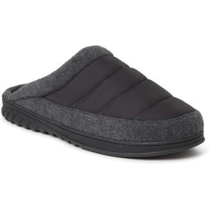 imageDearfoams Womens Ryan Quilted Nylon Clog SlipperBlack