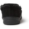 imageDearfoams Mens Suede Closed Back SlipperBlack