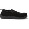 imageDearfoams Mens Suede Closed Back SlipperBlack
