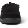 imageDearfoams Mens Suede Closed Back SlipperBlack