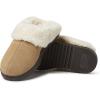 imageDearfoams Mens Suede Closed Toe Scuff SlipperDesert
