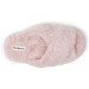 imageDearfoams UnisexChild Ava Kids Printed Detail faux faux fur Cross Band Slide SlipperPale Mauve
