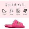 imageDearfoams Womens Bride and Bridesmaid Gifts I Do Crew Matching Bridal Slippers for Wedding and Bachelorette PartyHot Pink Bride to Be