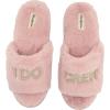 imageDearfoams Womens Bride and Bridesmaid Gifts I Do Crew Matching Bridal Slippers for Wedding and Bachelorette PartyI Do Crew Pale Mauve
