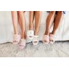 imageDearfoams Womens Bride and Bridesmaid Gifts I Do Crew Matching Bridal Slippers for Wedding and Bachelorette PartyI Do Crew Pale Mauve