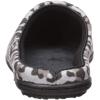 imageDearfoams Womens Df Velour Clog SlipperGrey Leopard