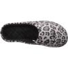 imageDearfoams Womens Df Velour Clog SlipperGrey Leopard