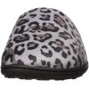 imageDearfoams Womens Df Velour Clog SlipperGrey Leopard