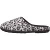 imageDearfoams Womens Df Velour Clog SlipperGrey Leopard