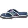 imageDearfoams Womens Mesh Thong Slippers Small Indigo