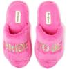 imageDearfoams Womens Bride and Bridesmaid Gifts I Do Crew Matching Bridal Slippers for Wedding and Bachelorette PartyHot Pink Bride to Be
