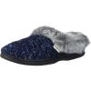 imageDearfoams Womens Spacedye Cable Knit Clog SlipperPeacoat