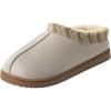 imageDearfoams Womens Wren High Vamp Clog IndoorOutdoor Memory Foam House ShoePewter