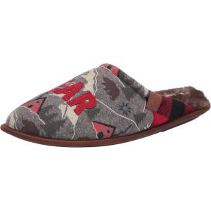 imageDearfoams Mens Alpine Print Family Mood Bear Scuff SlipperGrumpy Bear