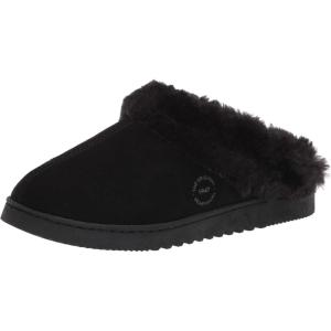 imageDearfoams Mens Suede Closed Toe Scuff SlipperBlack