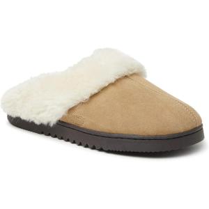 imageDearfoams Mens Suede Closed Toe Scuff SlipperDesert