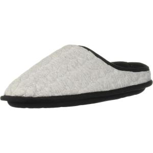 imageDearfoams womens Cable Quilt Bound ClogLight Heather Grey