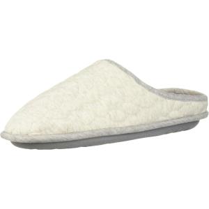 imageDearfoams womens Cable Quilt Bound ClogOatmeal Heather