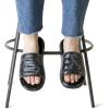 imageDearfoams Womens Gemini Wave Eva Slide SlipperBlack