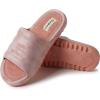 imageDearfoams Womens Gemini Wave Eva Slide SlipperPink Bisque