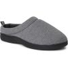 imageDearfoams Womens Nathan Waffle Knit Clog SlipperDark Heather Grey