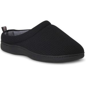 imageDearfoams Womens Nathan Waffle Knit Clog SlipperBlack
