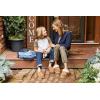 imageDearfoams Womens Fireside Melton Genuine Shearling Shearling Platform Slippers ScuffChestnut Platform