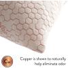 imageDearfoams Copper Infused Knit Bed Pillows StandardQueen Size 20quotx28quot 2 Count