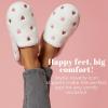 imageDearfoams Womens Fuzzy Mom Easter Valentines Mothers Day SlippersPink Hearts