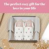imageDearfoams Womens Fuzzy Mom Easter Valentines Mothers Day SlippersPink Hearts