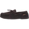 imageDearfoams Gifts for Men Dad Brother Husband  Mens Moccasin Slippers  Breathable Memory Foam Toby Mens SlipperBrown Plaid