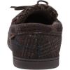 imageDearfoams Gifts for Men Dad Brother Husband  Mens Moccasin Slippers  Breathable Memory Foam Toby Mens SlipperBrown Plaid