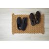 imageDearfoams Mens Eli Microfiber IndoorOutdoor with Whipstitch Detail Suede Moccasin SlipperCoffee