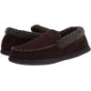 imageDearfoams Mens Eli Microfiber IndoorOutdoor with Whipstitch Detail Suede Moccasin SlipperCoffee