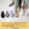 imageDearfoams Womens Indoor Fuzzy Memory Foam Cloud Slip On Beatrice House Slide SlipperPurple Flower Velour