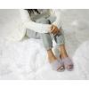 imageDearfoams Womens Indoor Fuzzy Memory Foam Cloud Slip On Beatrice House Slide SlipperPurple Flower Velour