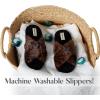 imageDearfoams Womens Jessica Furry Cross Band Slide SlipperLeopard