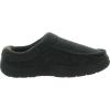 imageDearfoams Mens Brendan IndoorOutdoor Breathable Memory Foam Clog House Shoe with Wide WidthsDark Black