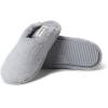 imageDearfoams Womens Bailey Plush Furry Scuff SlipperSleet