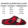 imageDearfoams Womens Christmas Gifts for Mom Cute Matching Family Pajama Mama Bear SlipperRed Mam Oso