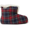 imageDearfoams Womens Zoey Lounge Duvet Bootie SlipperRed Plaid