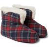 imageDearfoams Womens Zoey Lounge Duvet Bootie SlipperRed Plaid
