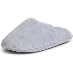 imageDearfoams Womens Bailey Plush Furry Scuff SlipperSleet