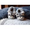 imageDearfoams UnisexChild Kids Toddlers Whimsical Animal Critter Washable SlipperRaccoon