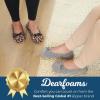 imageDearfoams Womens Layla Ballerina Slipper with Memory Foam Soft Tie Bow and Suede SoleBlack